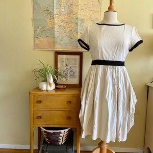 Anthropologie Silk Cutaway Back Dress